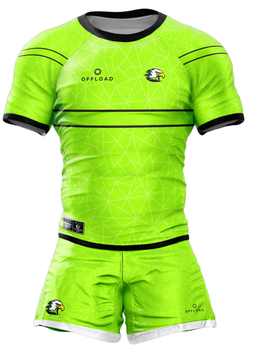 Life U match-day kit — away (neon green)